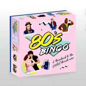 NWT Sealed ✨ 80’s Bingo Board Game Pink Blue